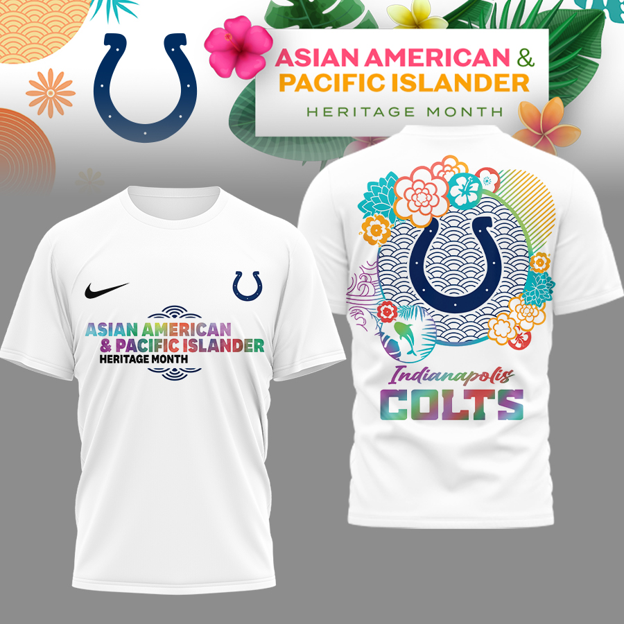 Indianapolis Colts | Premium NFL Asian American and Pacific Islander 3D Shirt