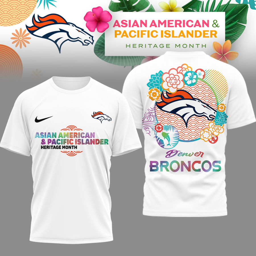 Denver Broncos | Premium NFL Asian American and Pacific Islander 3D Shirt