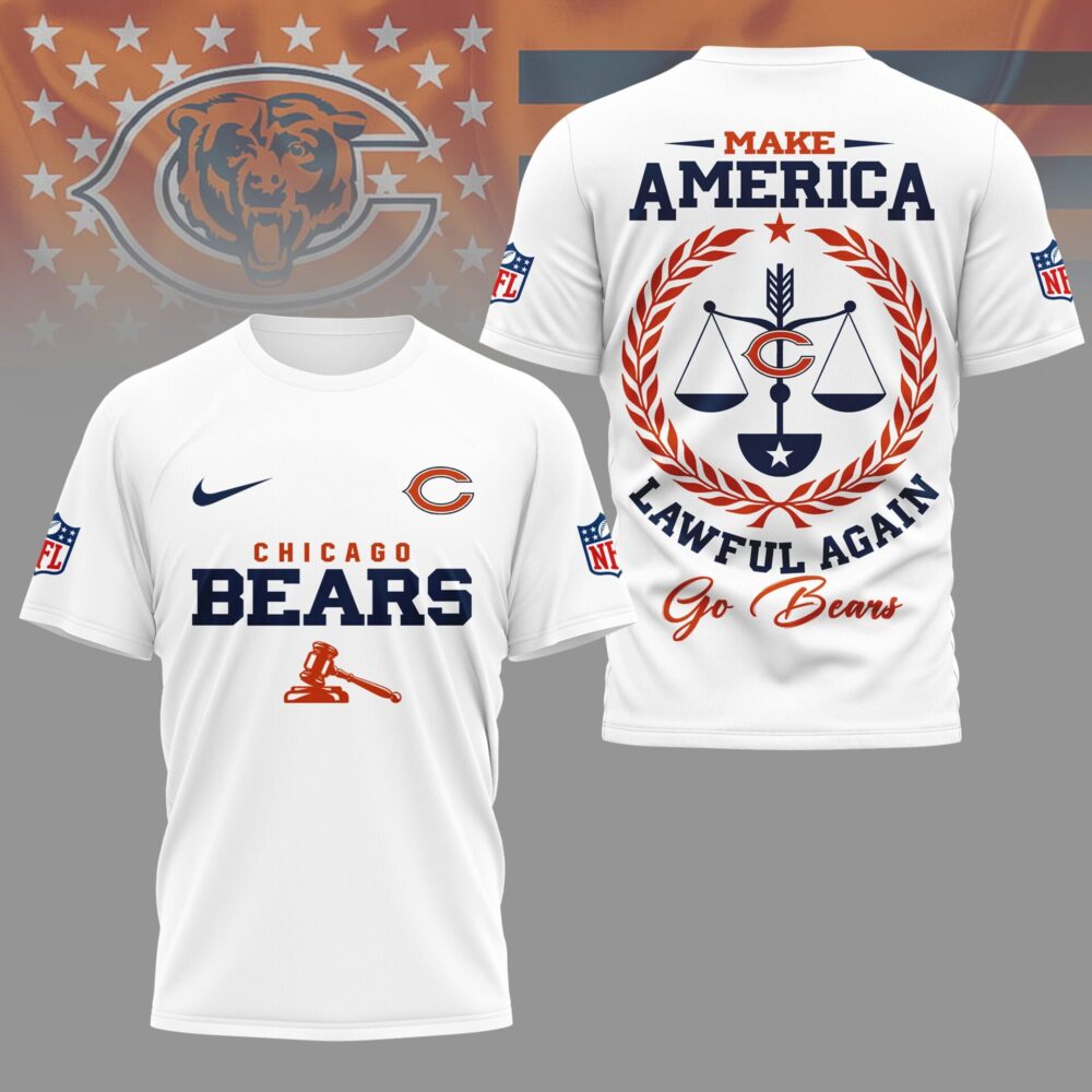 Chicago Bears | Premium NFL Make America Lawful Again 3D Shirt NY