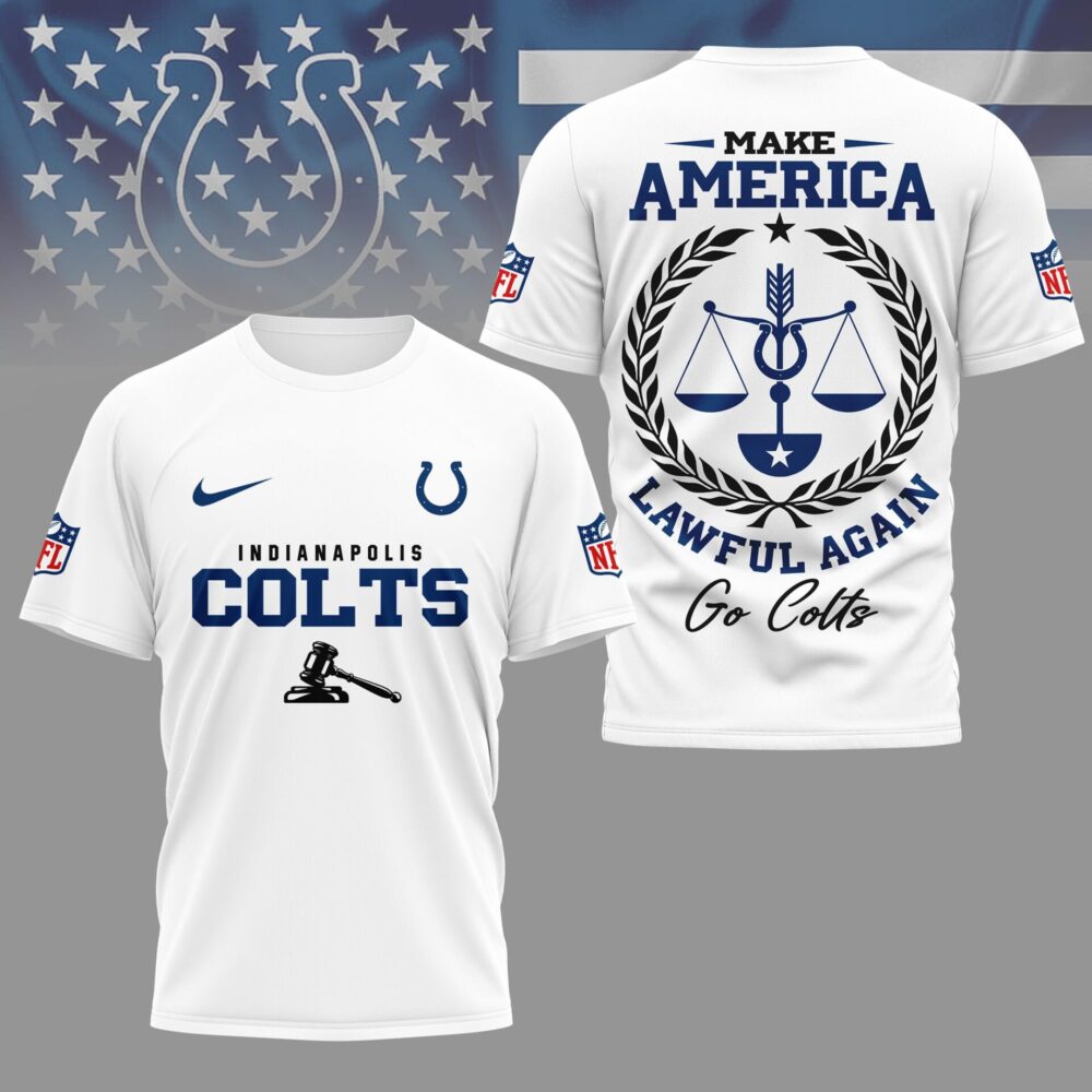 Indianapolis Colts | Premium NFL Make America Lawful Again 3D Shirt NY
