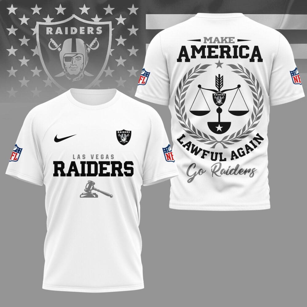 Las Vegas Raiders | Premium NFL Make America Lawful Again 3D Shirt NY