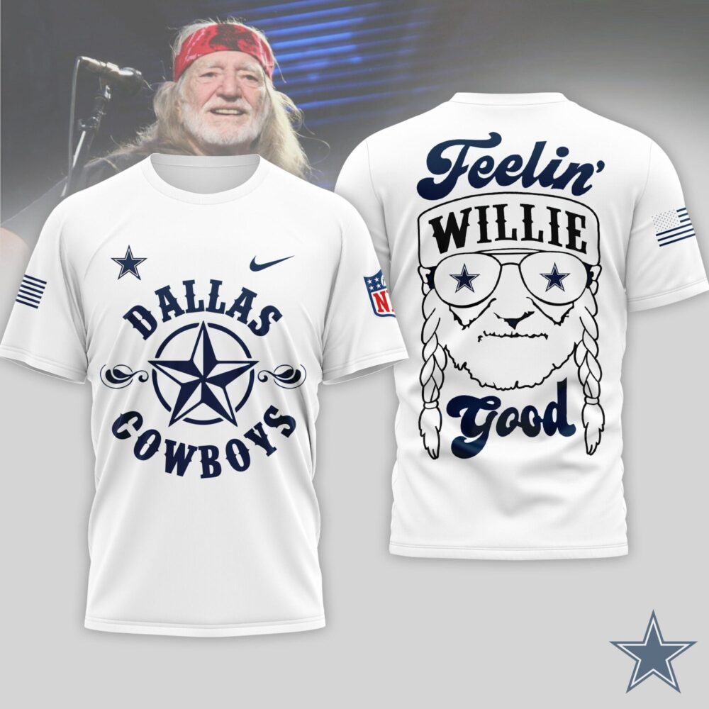 Dallas Cowboys | Premium NFL Willie Nelson 3D Shirt