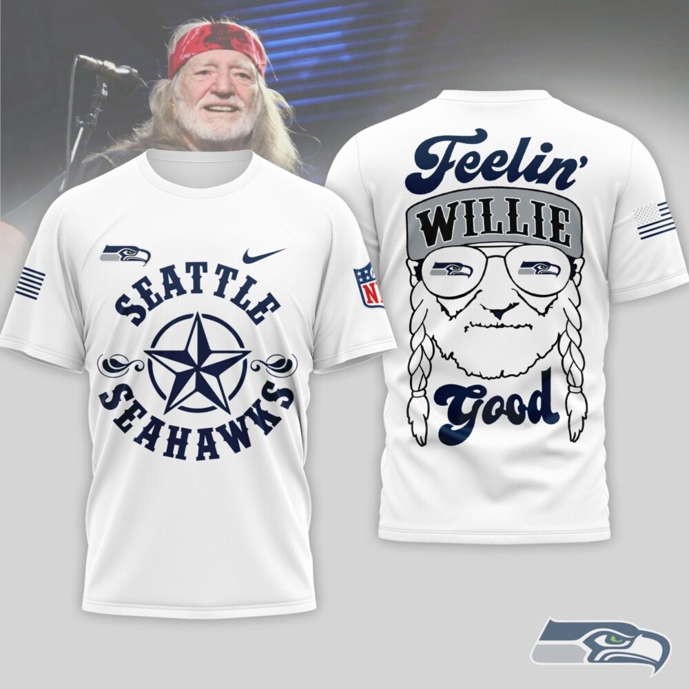 Seattle Seahawks | Premium NFL Willie Nelson 3D Shirt