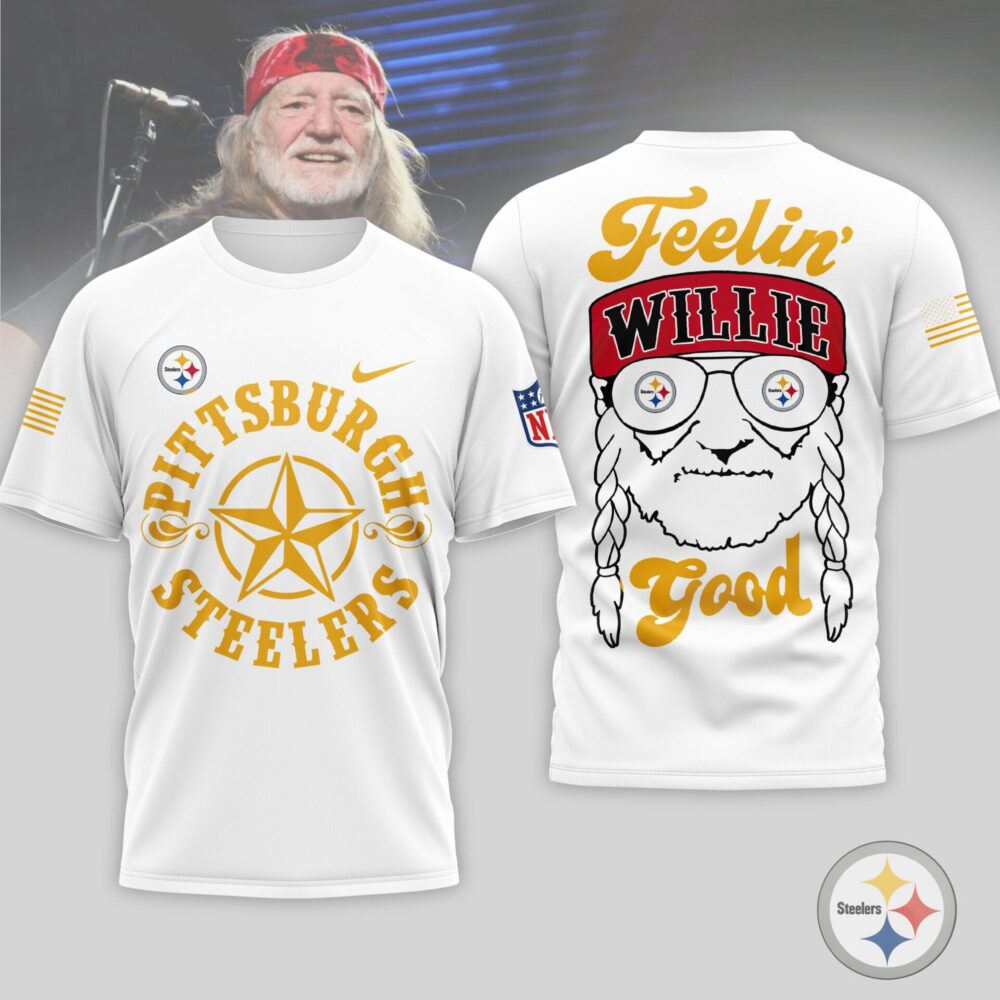 Pittsburgh Steelers | Premium NFL Willie Nelson 3D Shirt