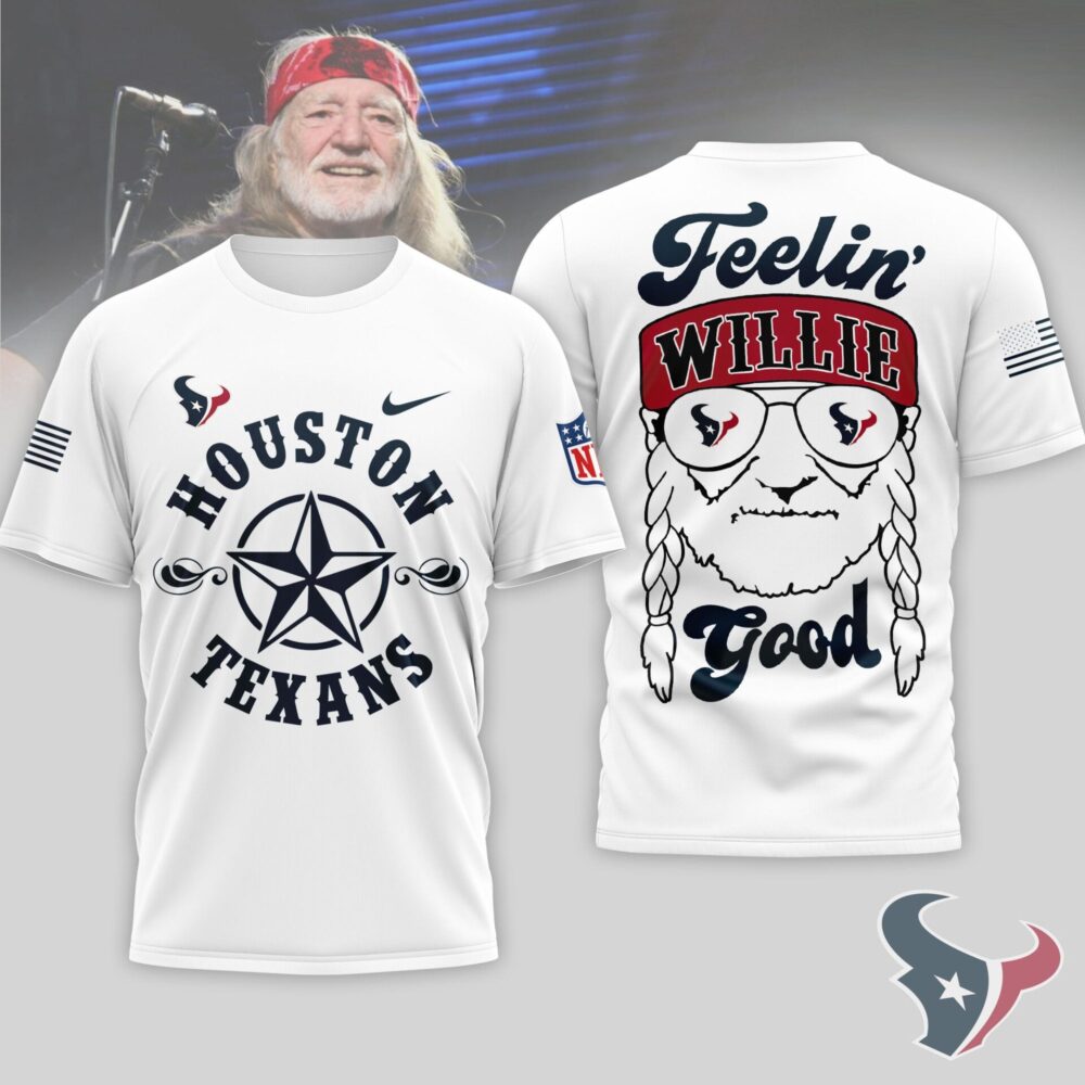 Houston Texans | Premium NFL Willie Nelson 3D Shirt