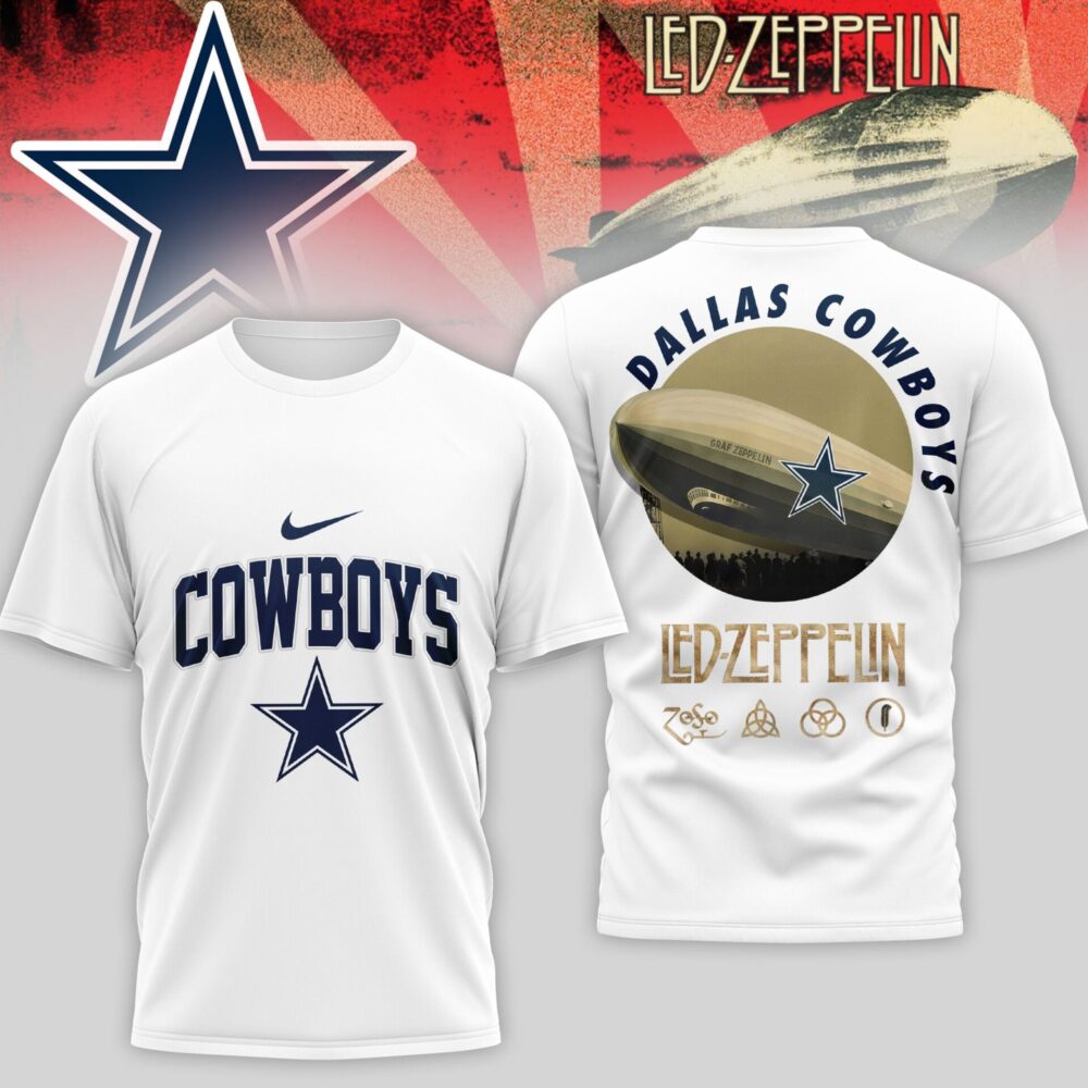 Dallas Cowboys | Premium NFL Led Zeppelin 3D Shirt