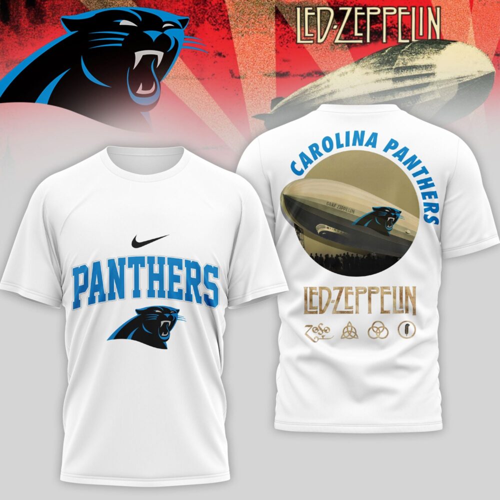 Carolina Panthers | Premium NFL Led Zeppelin 3D Shirt