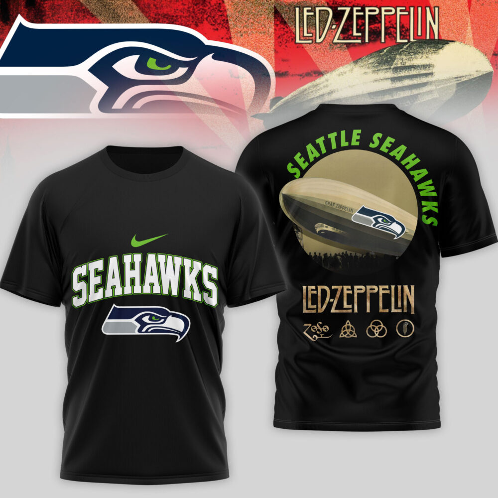 Seattle Seahawks | Premium NFL Led Zeppelin 3D Shirt