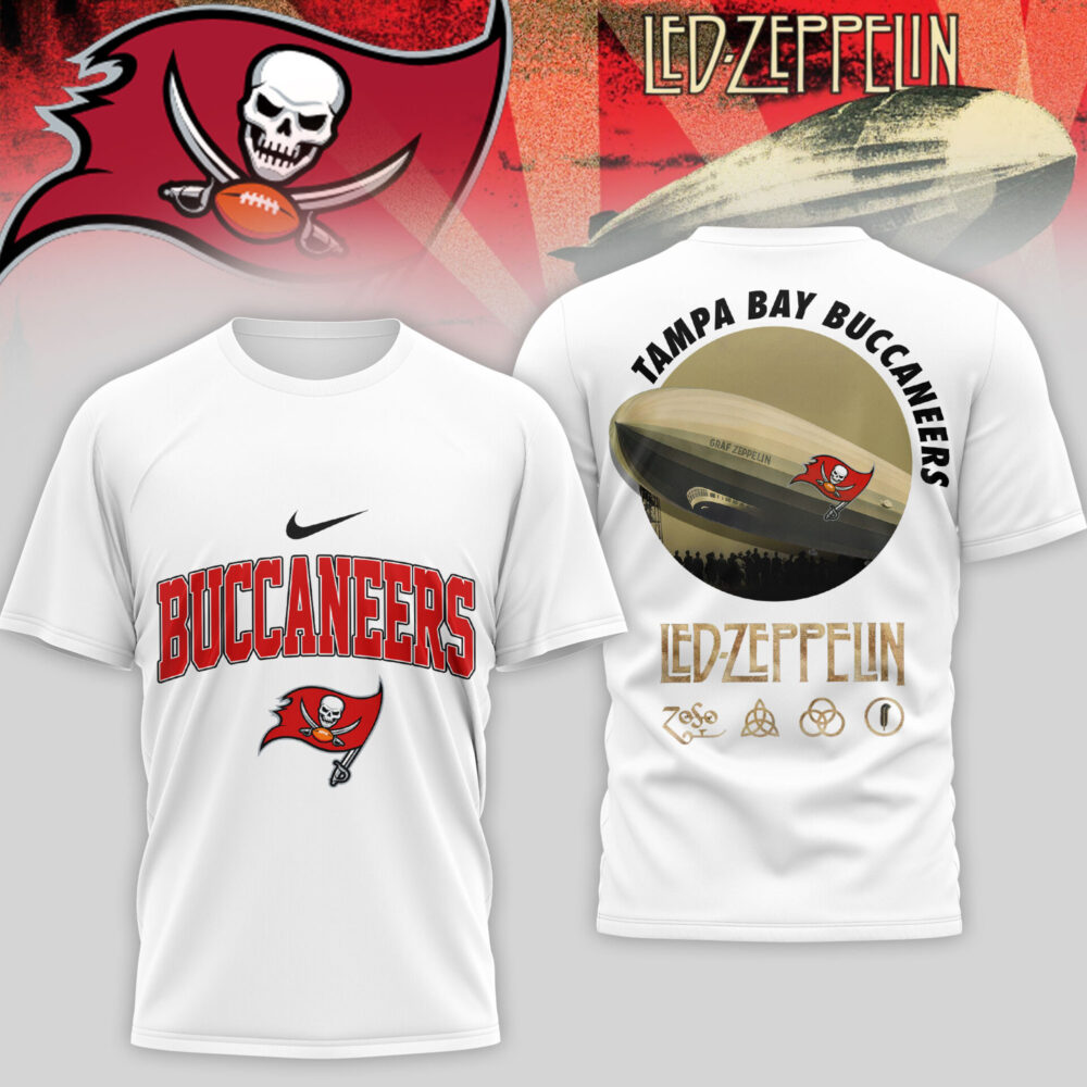 Tampa Bay Buccaneers | Premium NFL Led Zeppelin 3D Shirt