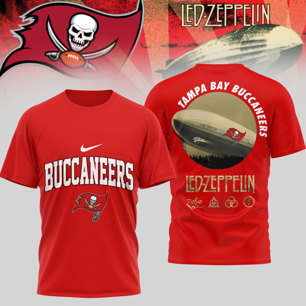 Tampa Bay Buccaneers | Premium NFL Led Zeppelin 3D Shirt