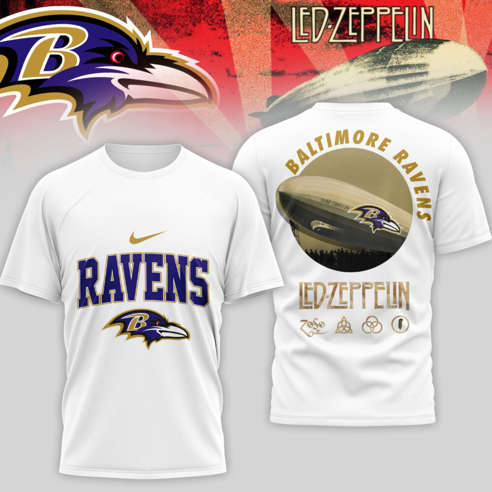 Baltimore Ravens | Premium NFL Led Zeppelin 3D Shirt