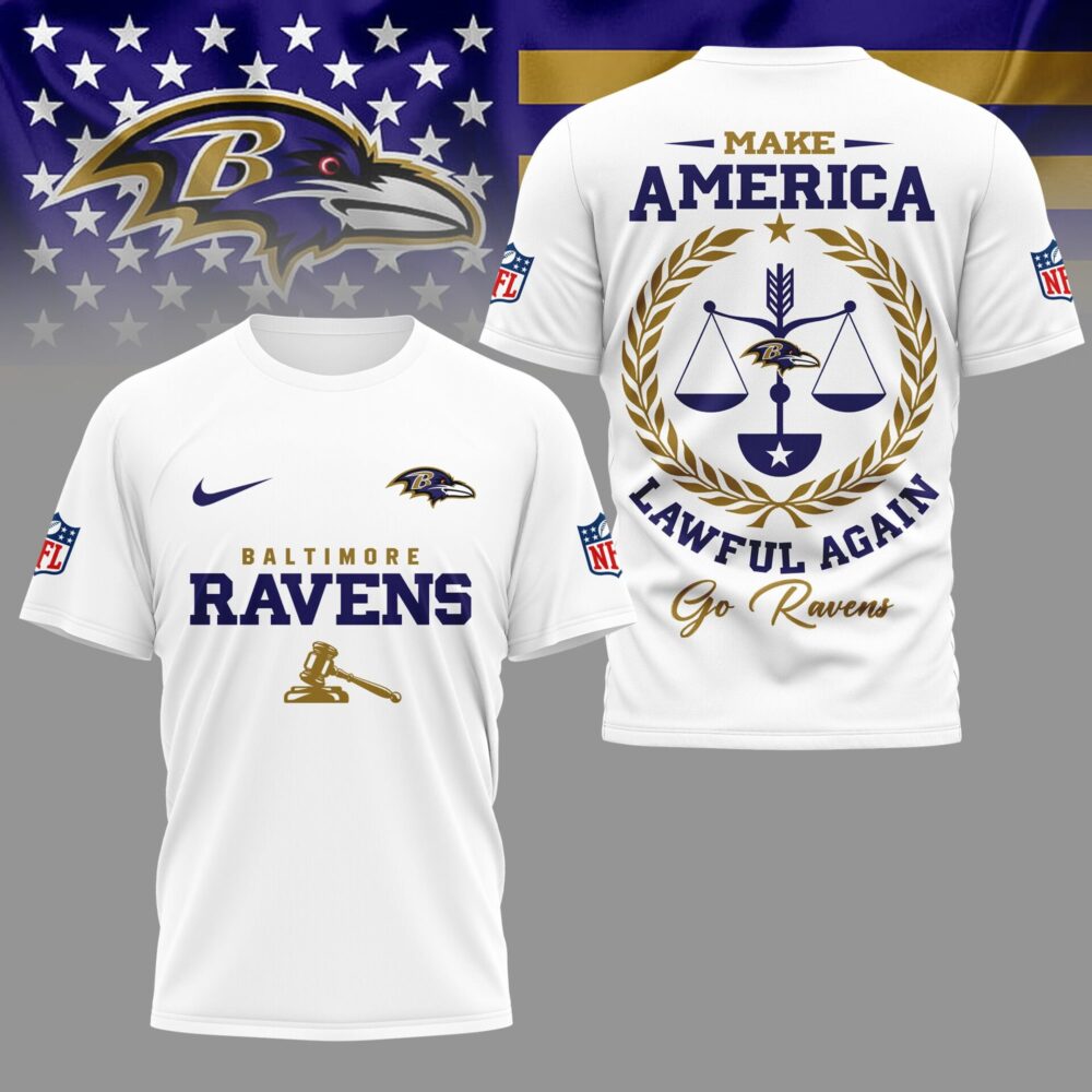 Baltimore Ravens | Premium NFL Make America Lawful Again Shirt NY