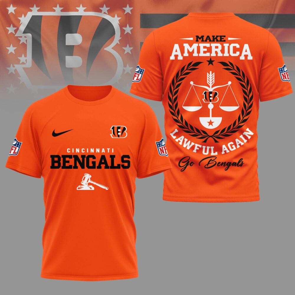 Cincinnati Bengals | Premium NFL Make America Lawful Again Shirt NY