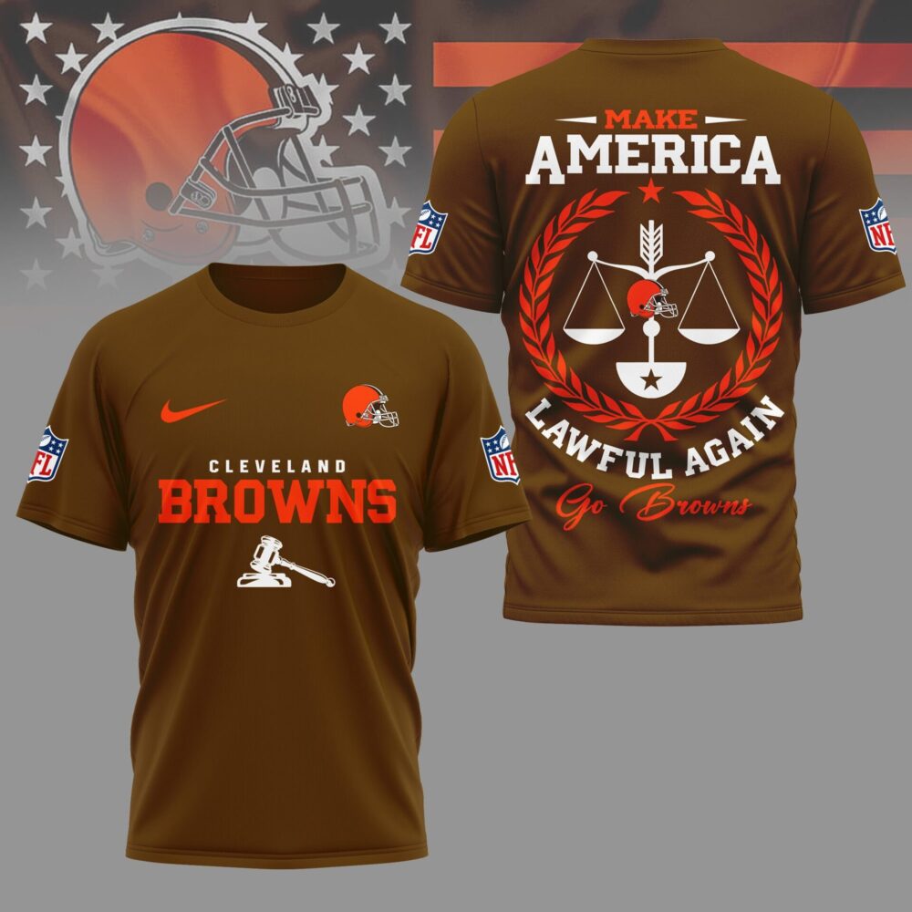 Cleveland Browns | Premium NFL Make America Lawful Again Shirt NY