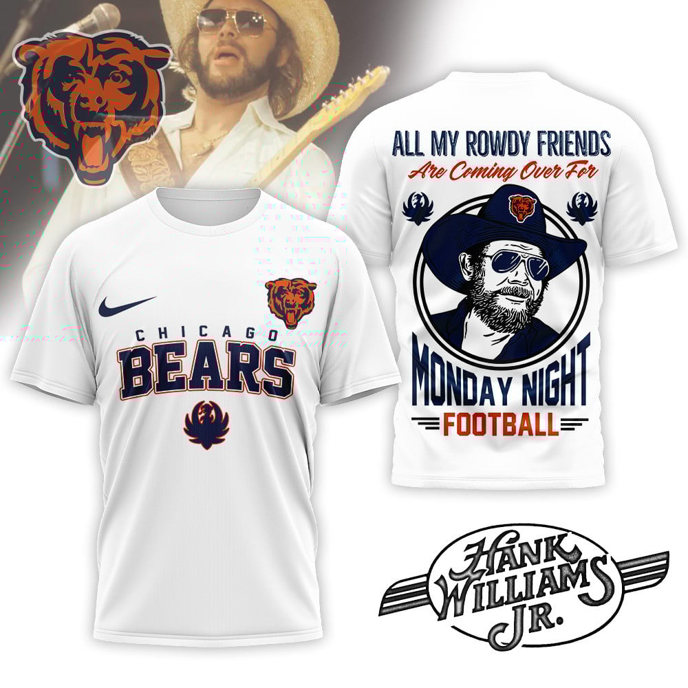 Chicago Bears | Premium NFL Hank Williams Jr. 3D Shirt MM