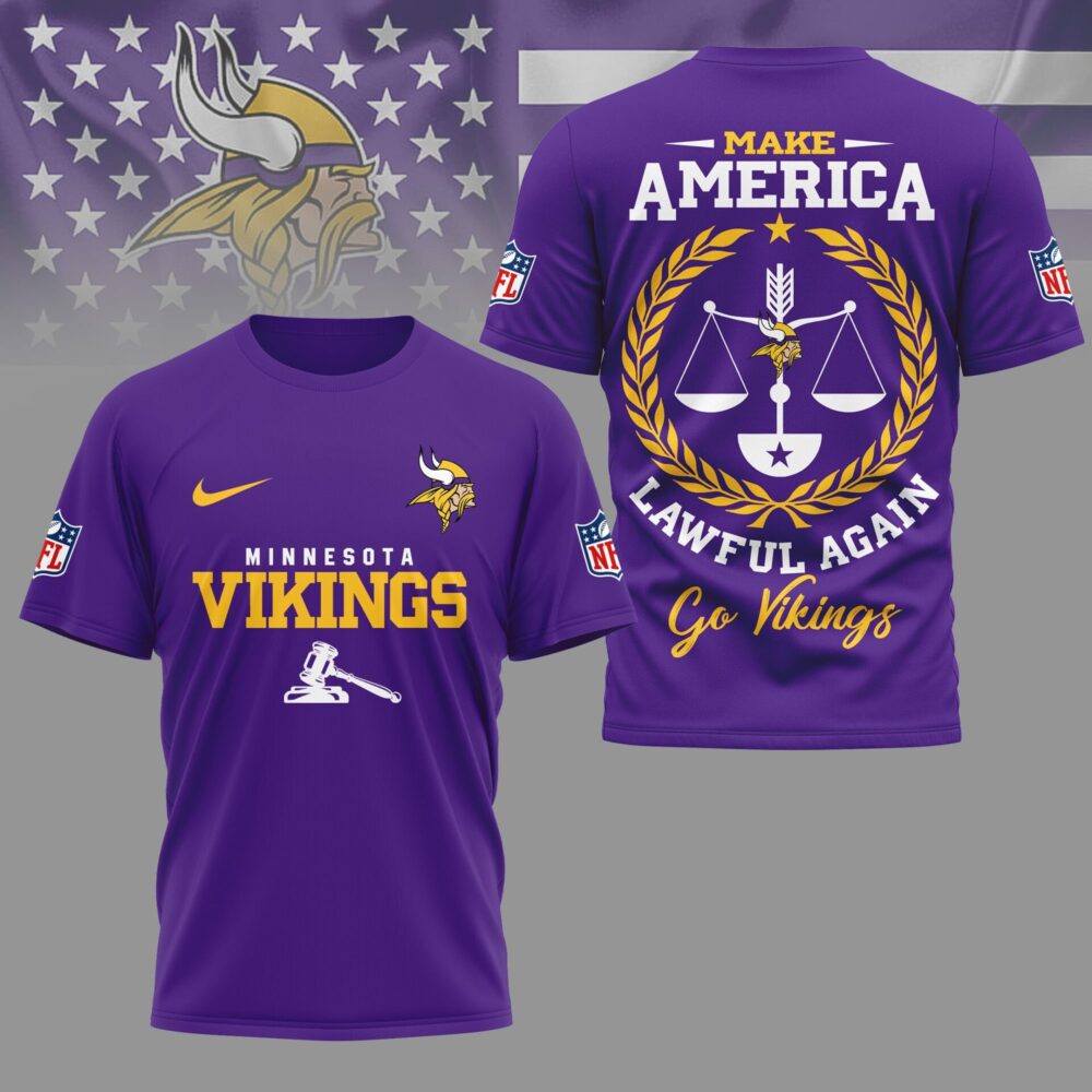 Minnesota Vikings | Premium NFL Make America Lawful Again Shirt NY