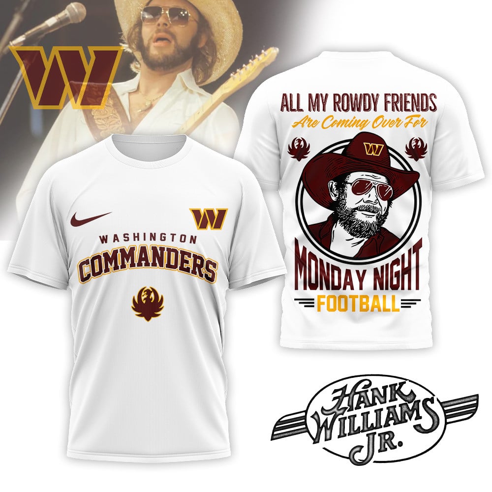 Washington Commanders | Premium NFL Hank Williams Jr. 3D Shirt MM
