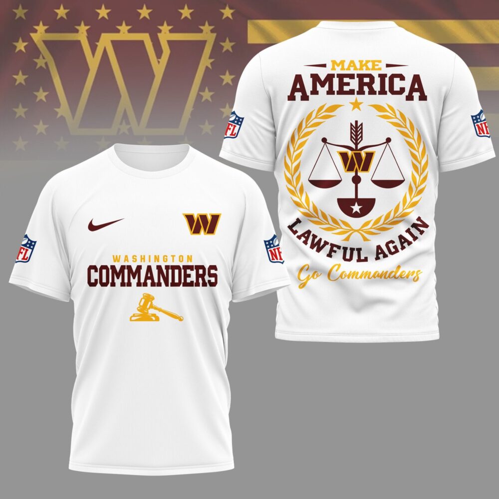 Washington Commanders | Premium NFL Make America Lawful Again Shirt NY