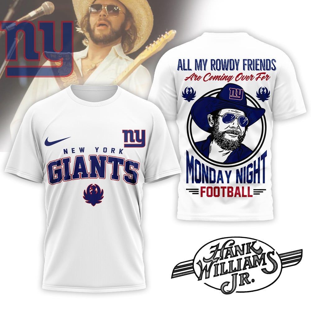 New York Giants | Premium NFL Hank Williams Jr. 3D Shirt MM