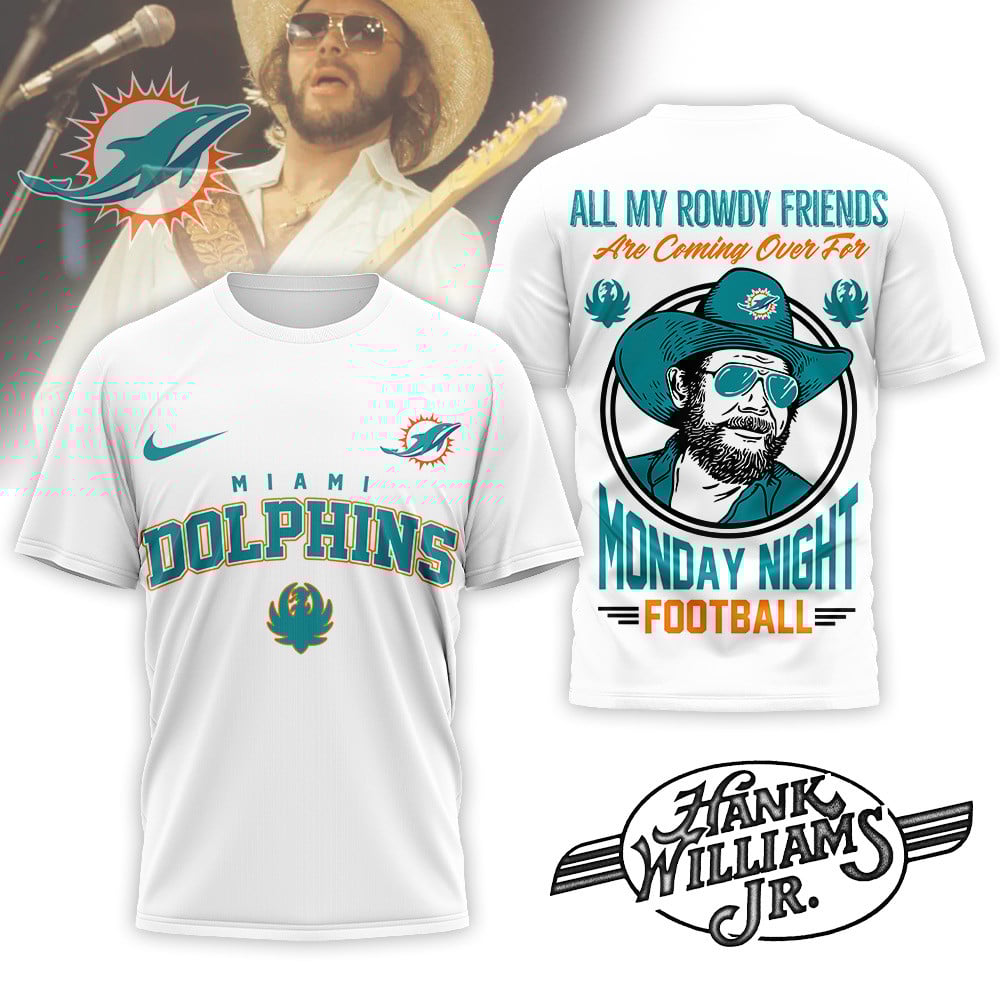 Miami Dolphins | Premium NFL Hank Williams Jr. 3D Shirt MM