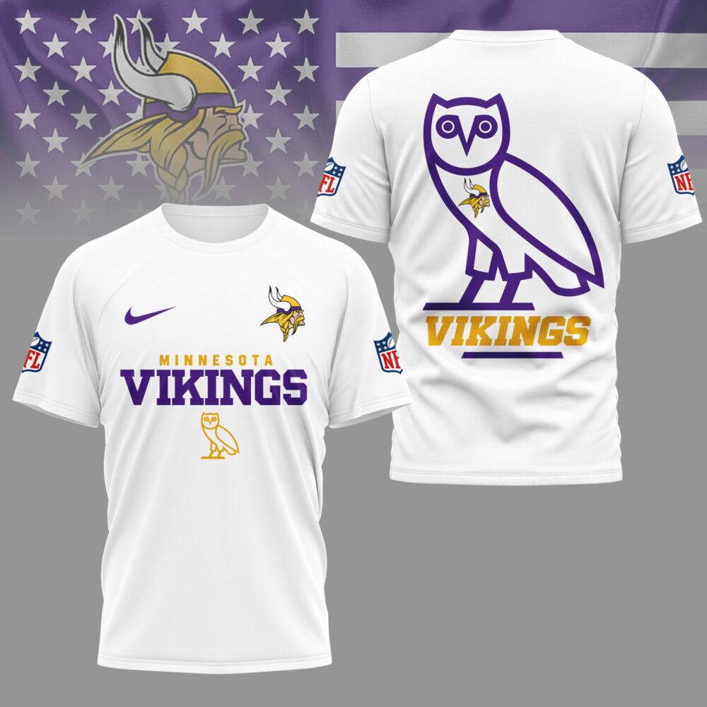 Minnesota Vikings | Premium NFL and OVO 3D Shirt
