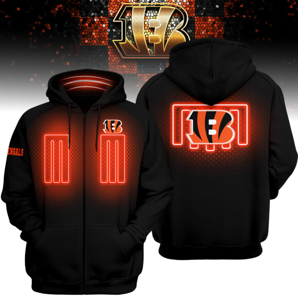 Cincinnati Bengals | Premium NFL Heated Zip Hoodie