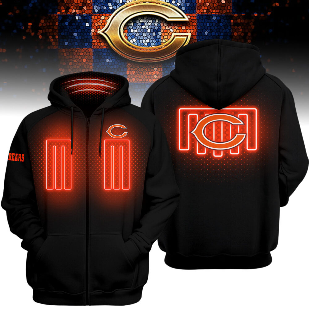 Chicago Bears | Premium NFL Heated Zip Hoodie