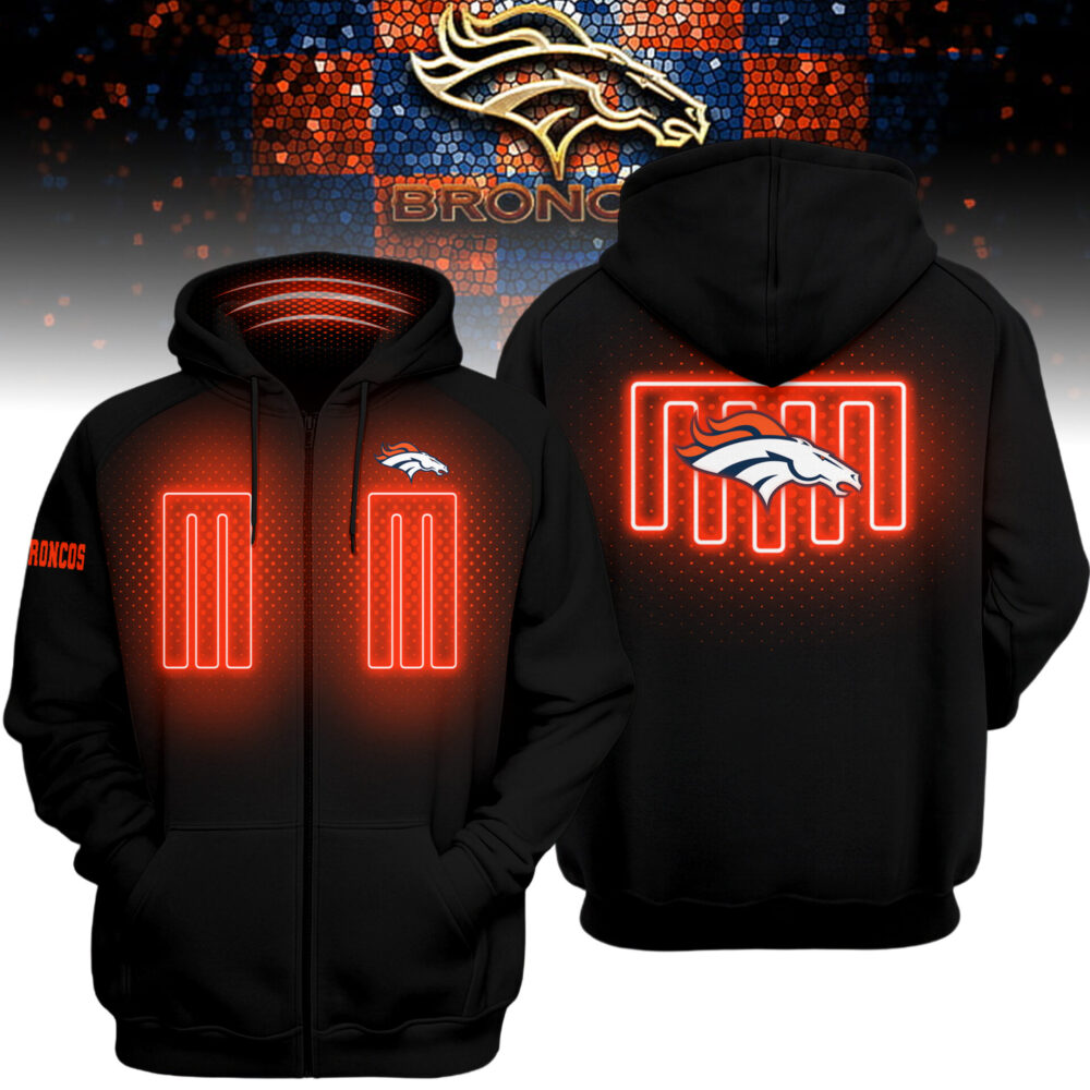 Denver Broncos | Premium NFL Heated Zip Hoodie