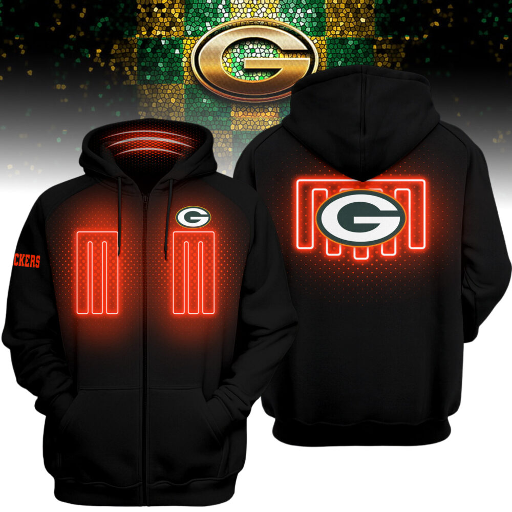 Green Bay Packers | Premium NFL Heated Zip Hoodie