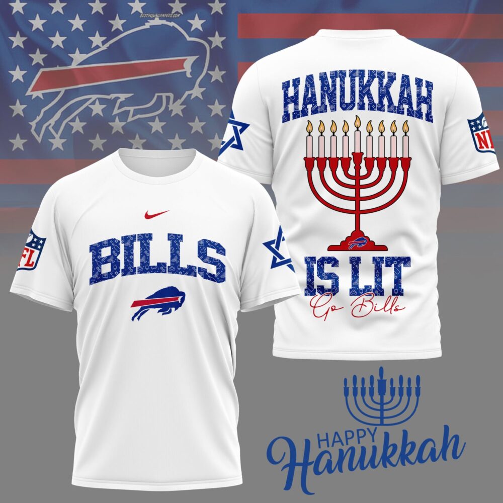 Buffalo Bills | Premium NFL Happy Hanukkah 3D Shirt NY
