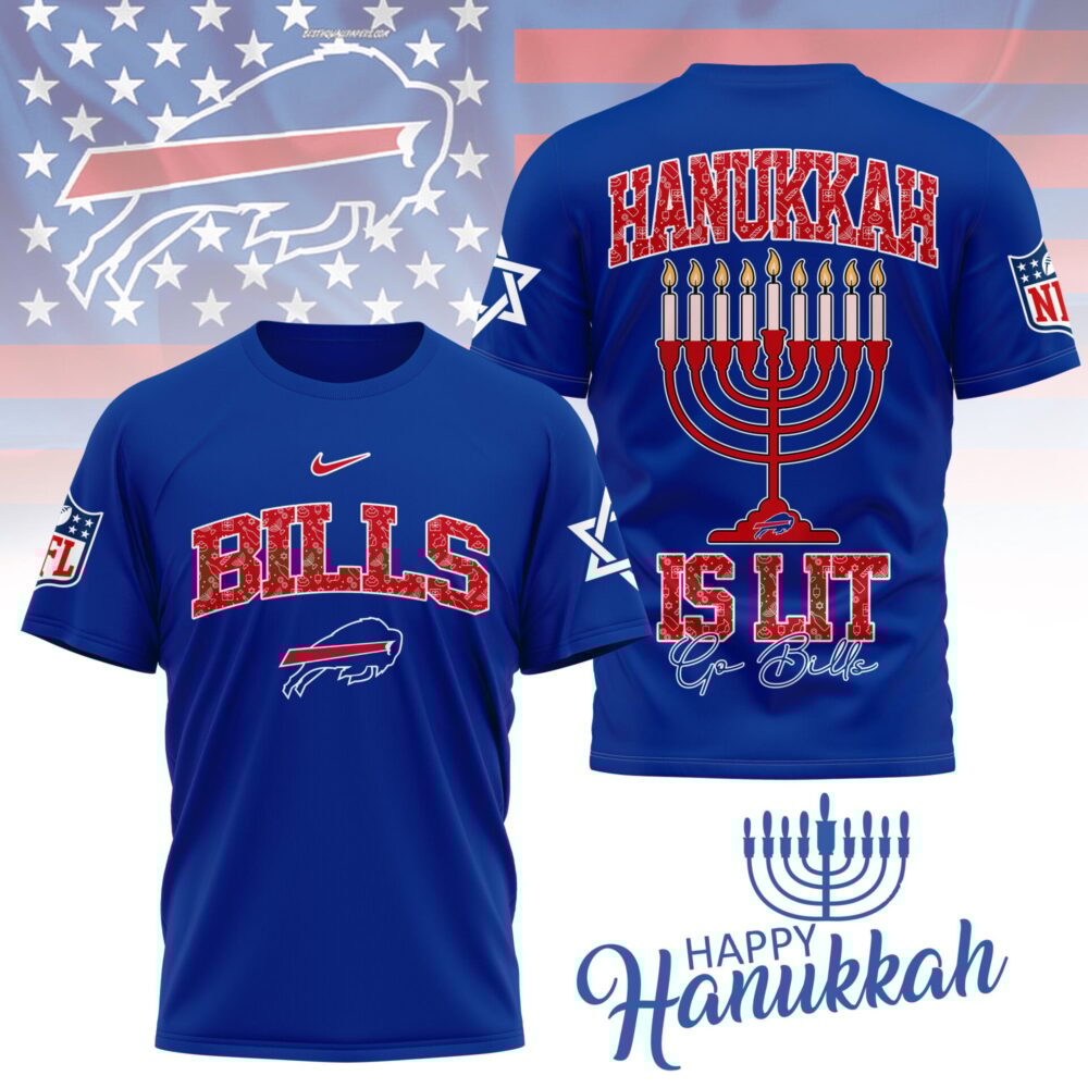 Buffalo Bills | Premium NFL Happy Hanukkah 3D Shirt NY