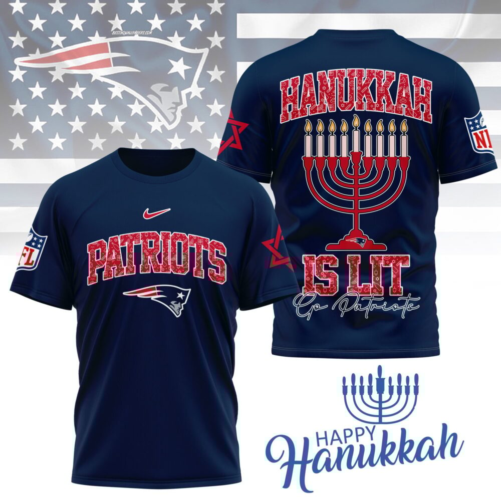 New England Patriots | Premium NFL Happy Hanukkah 3D Shirt NY