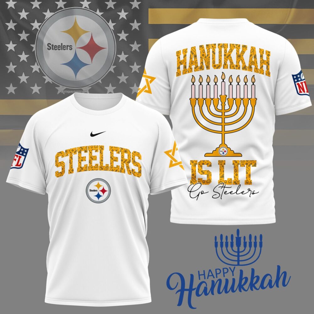 Pittsburgh Steelers | Premium NFL Happy Hanukkah 3D Shirt NY
