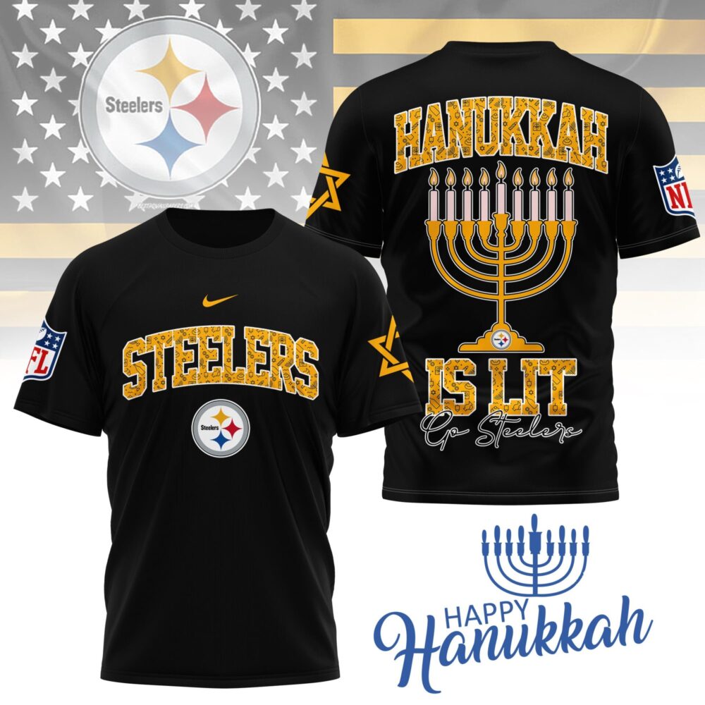 Pittsburgh Steelers | Premium NFL Happy Hanukkah 3D Shirt NY