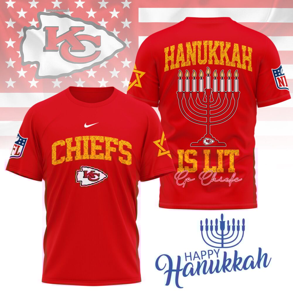 Kansas City Chiefs | Premium NFL Happy Hanukkah 3D Shirt NY