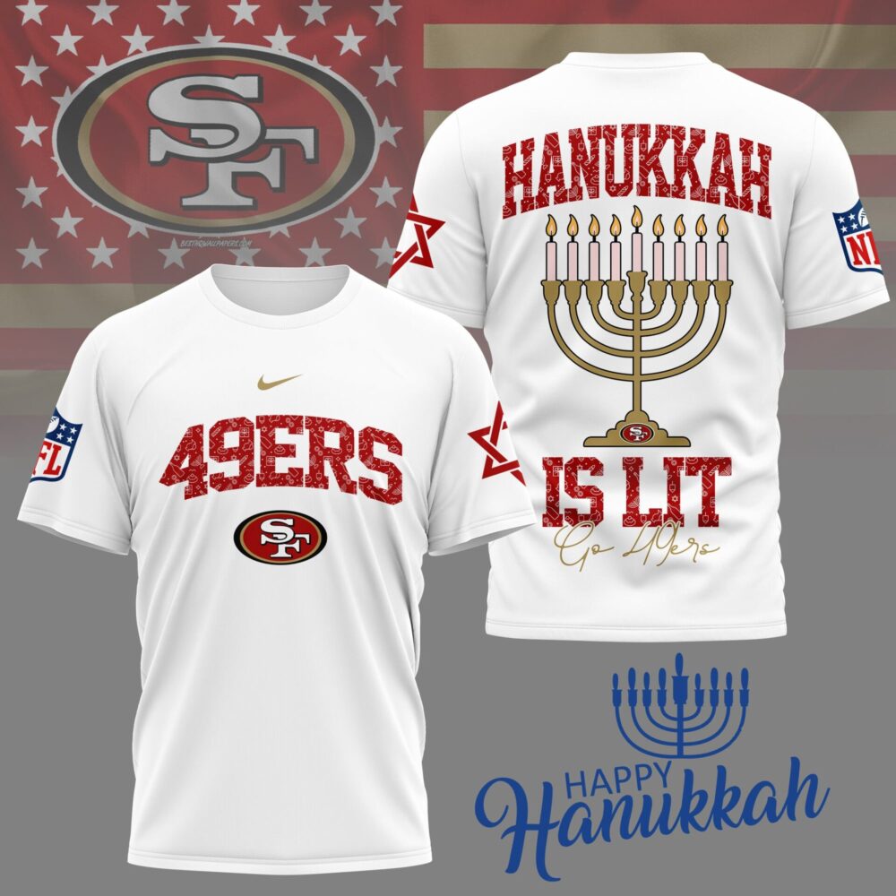 San Francisco 49ers | Premium NFL Happy Hanukkah 3D Shirt NY