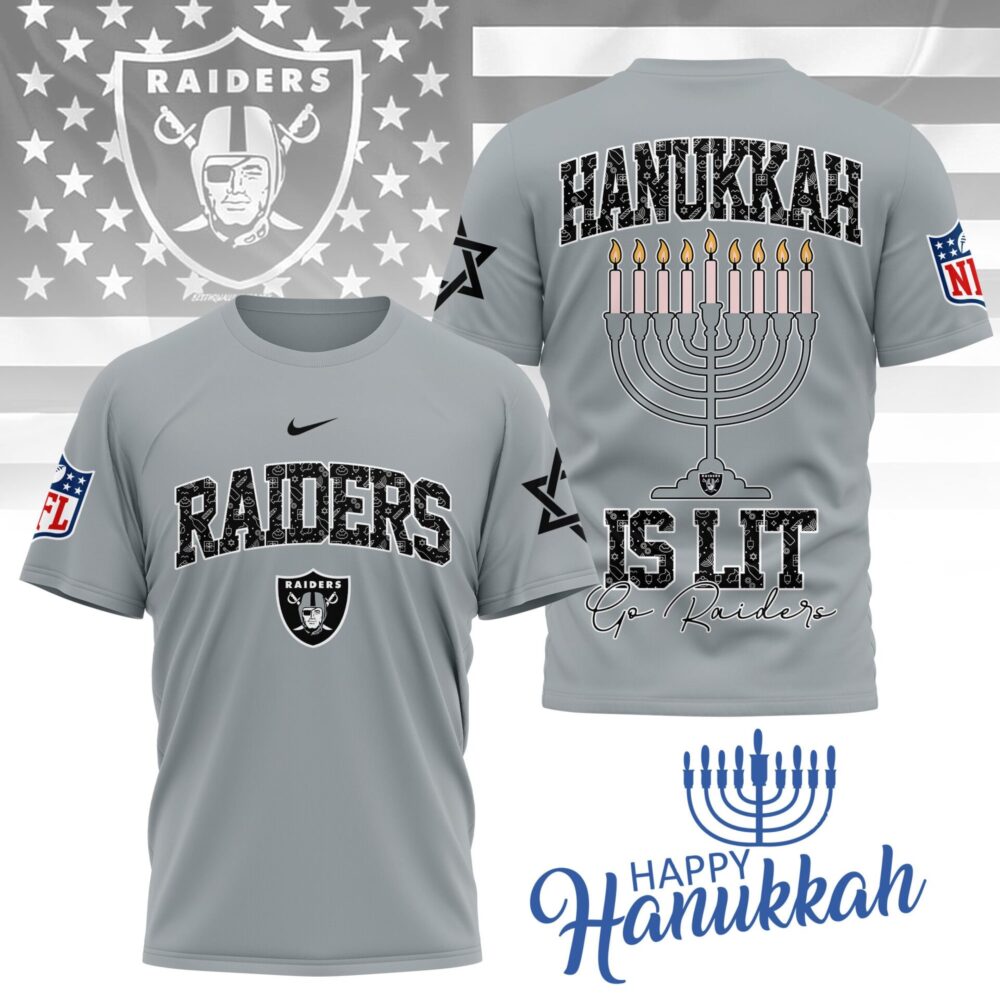 Las Vegas Raiders | Premium NFL Happy Hanukkah 3D Shirt NY
