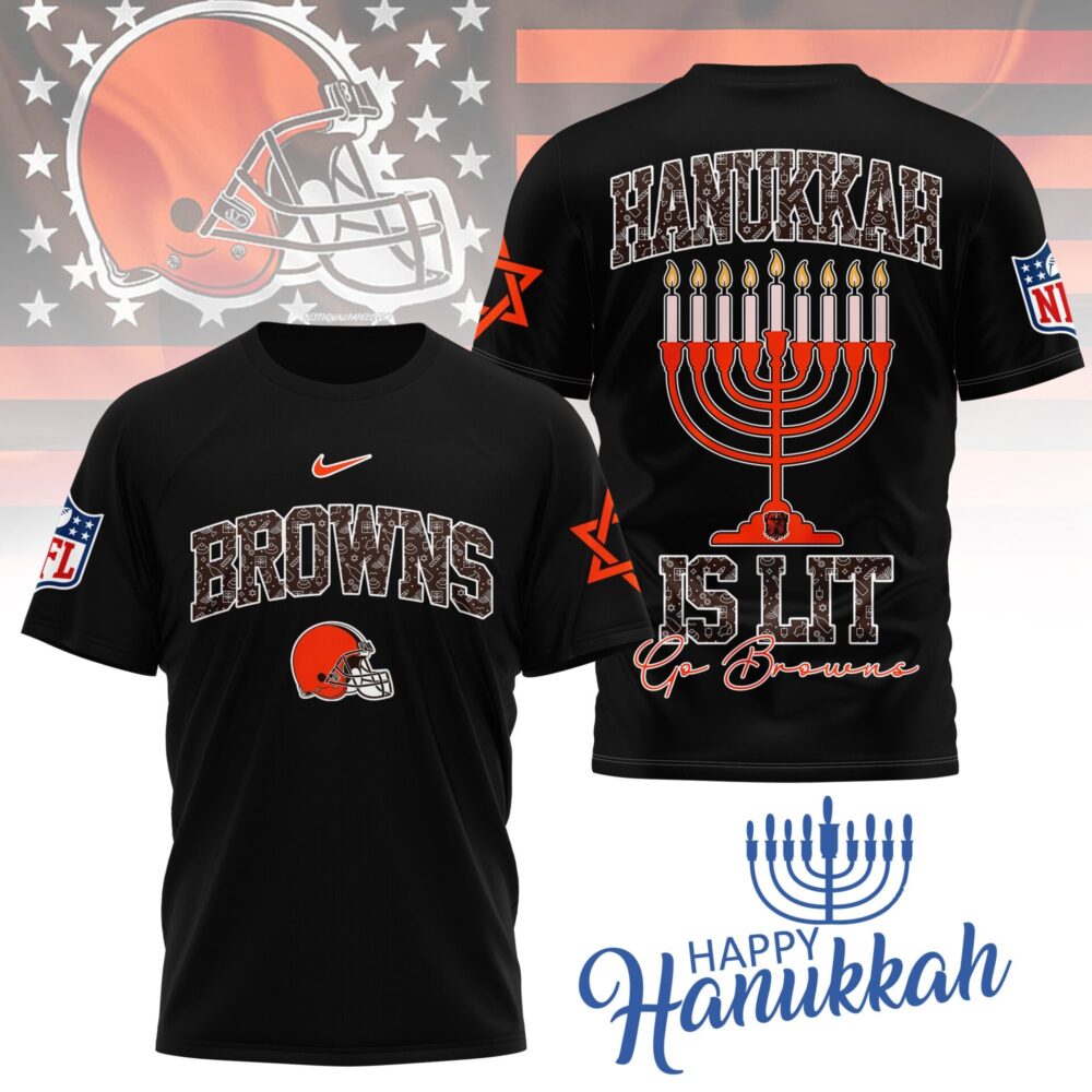 Cleveland Browns | Premium NFL Happy Hanukkah 3D Shirt NY