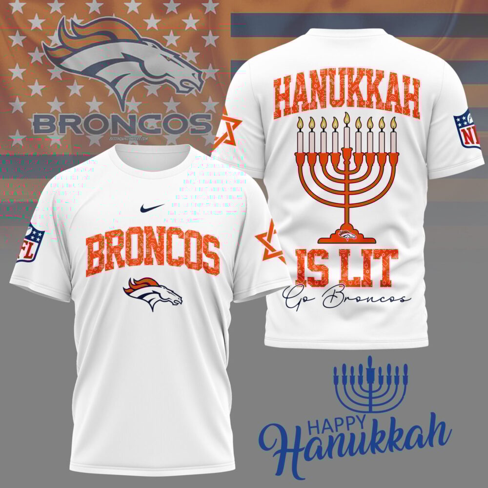 Denver Broncos | Premium NFL Happy Hanukkah 3D Shirt NY