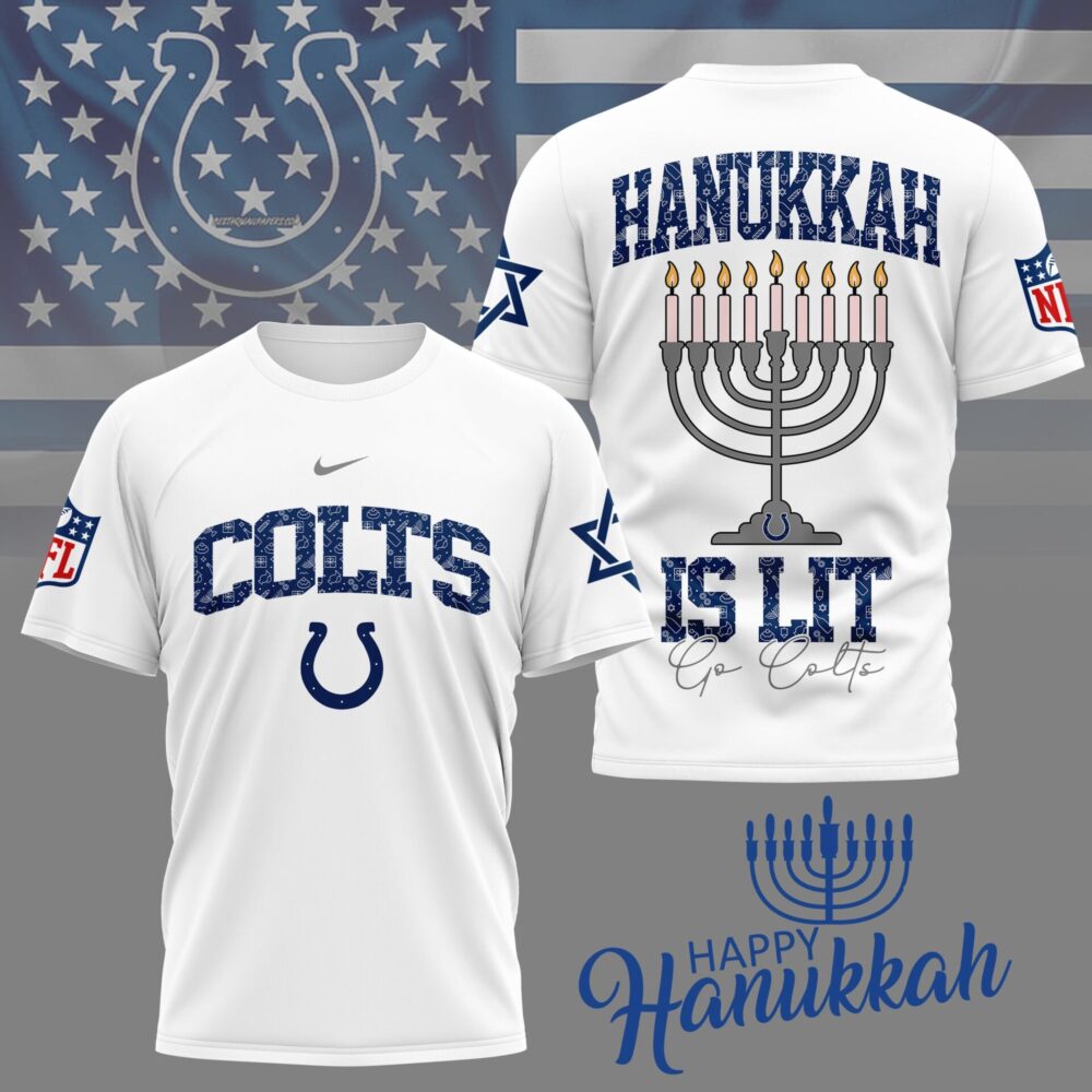 Indianapolis Colts | Premium NFL Happy Hanukkah 3D Shirt NY