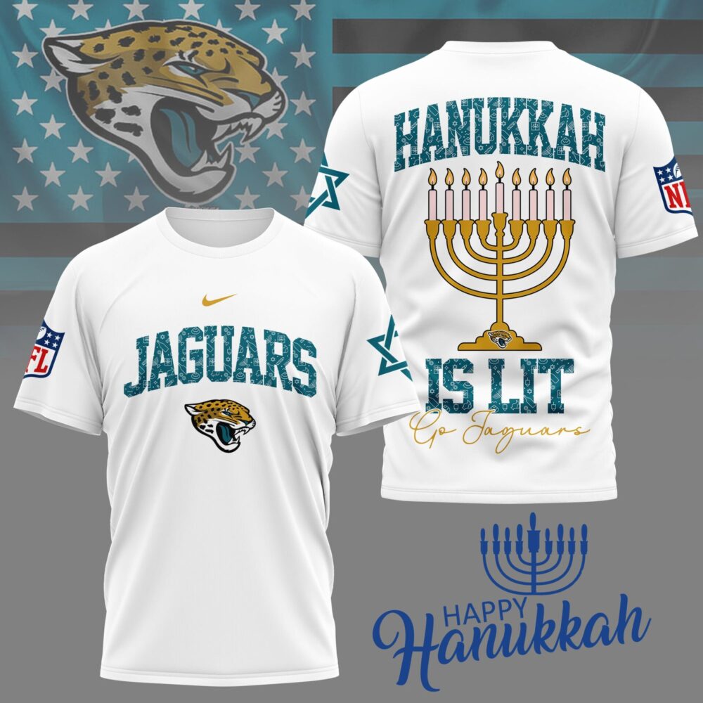 Jacksonville Jaguars | Premium NFL Happy Hanukkah 3D Shirt NY