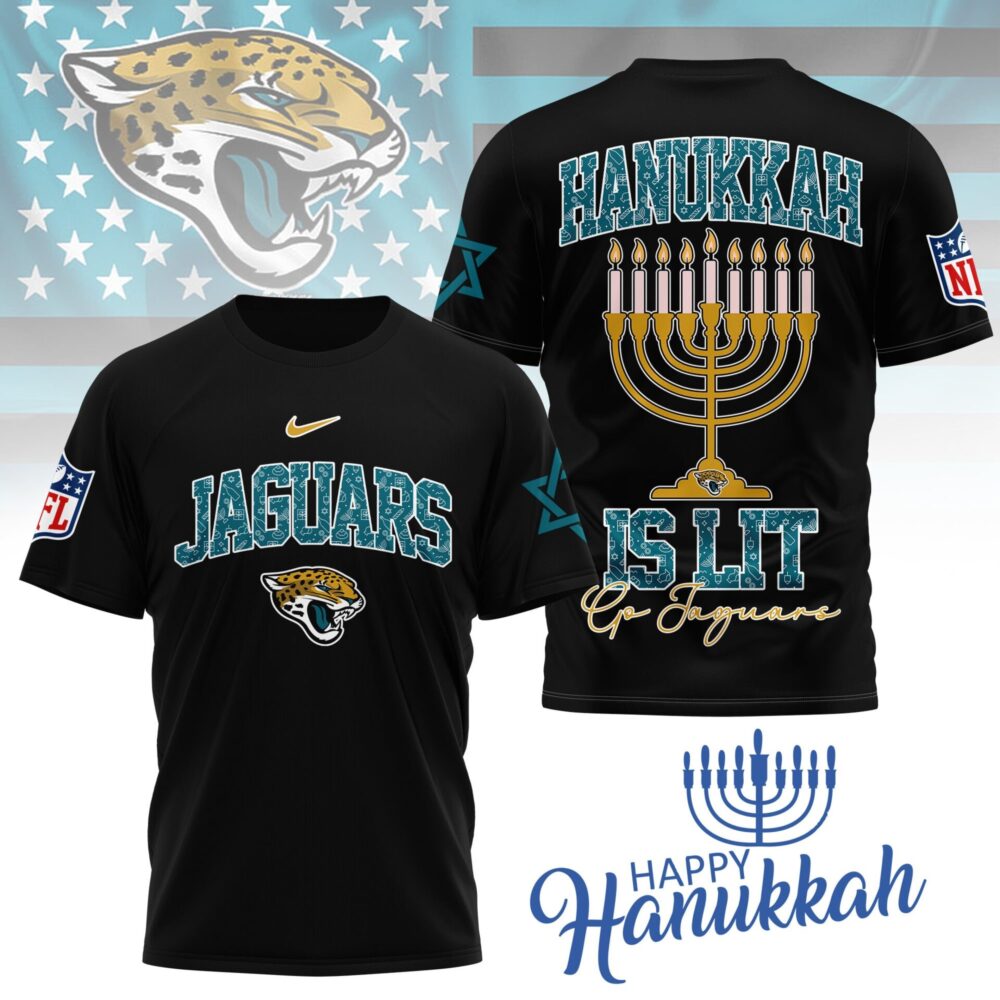 Jacksonville Jaguars | Premium NFL Happy Hanukkah 3D Shirt NY