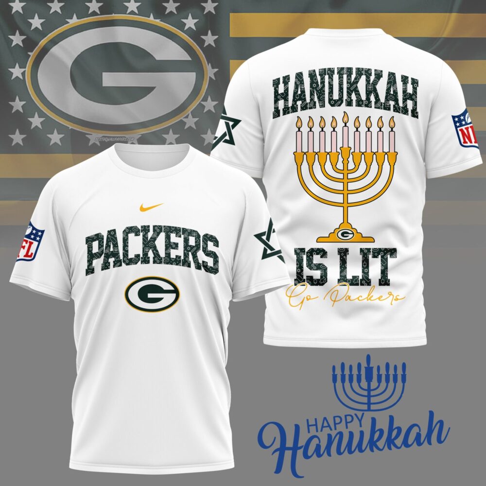 Green Bay Packers | Premium NFL Happy Hanukkah 3D Shirt NY