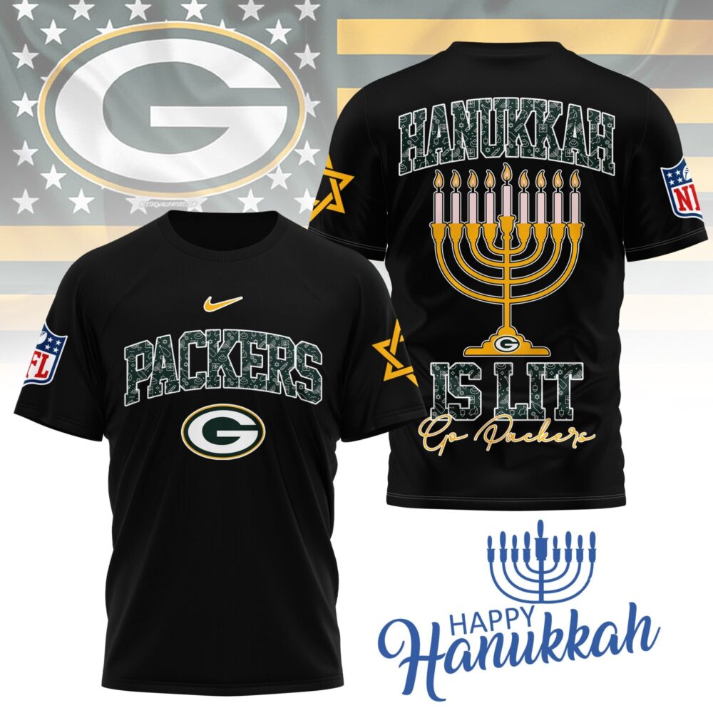 Green Bay Packers | Premium NFL Happy Hanukkah 3D Shirt NY