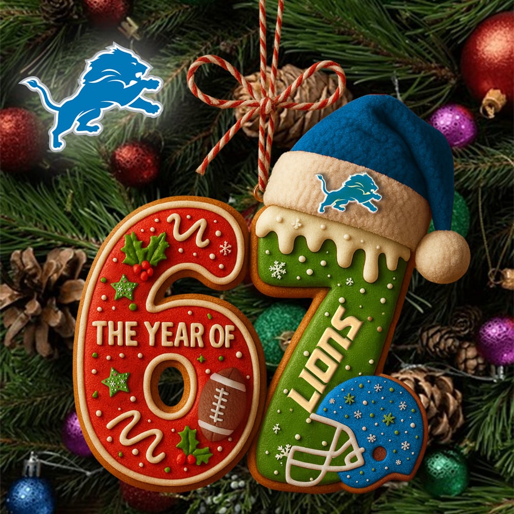 Detroit Lions | Premium NFL 67 Hanging Ornament