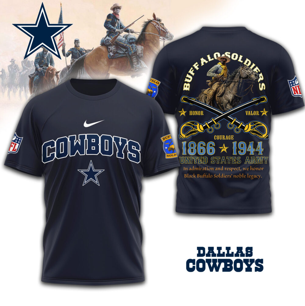 Dallas Cowboys | Premium NFL Buffalo Soldiers 3D Shirt TD