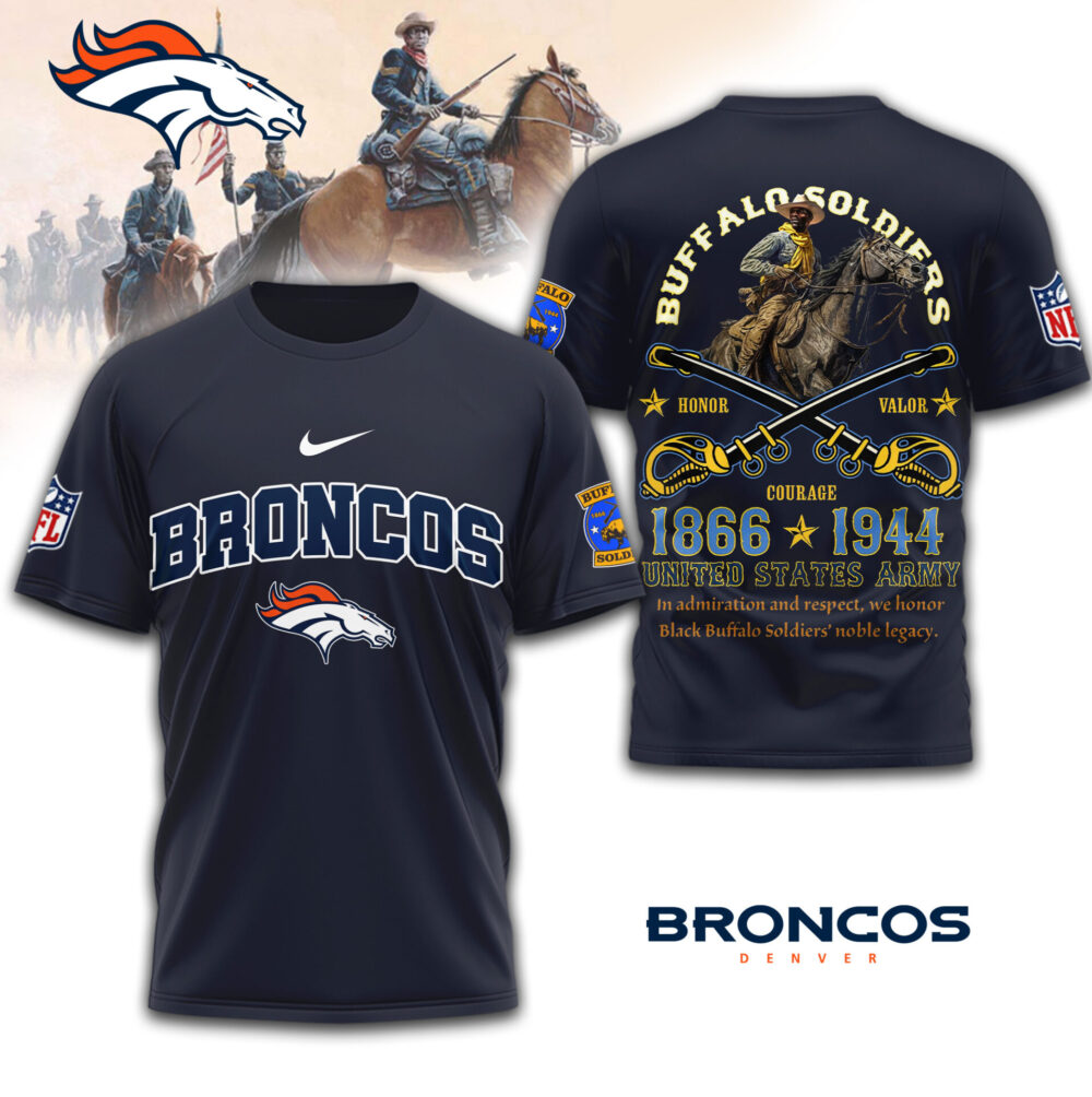Denver Broncos | Premium NFL Buffalo Soldiers 3D Shirt TD