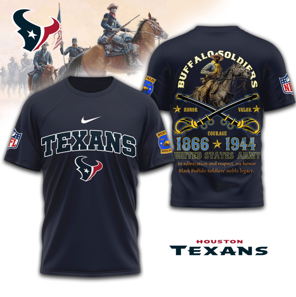 Houston Texans | Premium NFL Buffalo Soldiers 3D Shirt TD