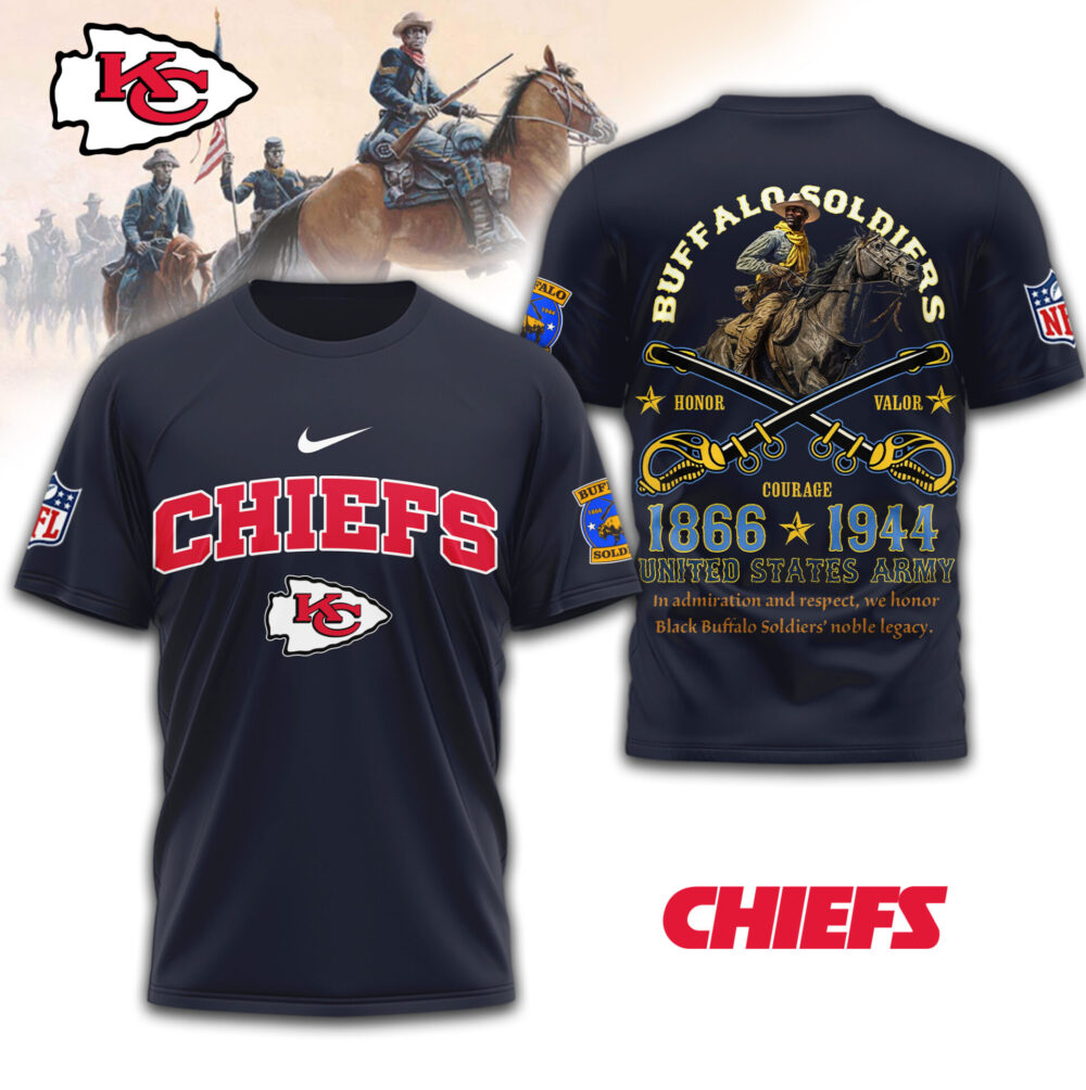 Kansas City Chiefs | Premium NFL Buffalo Soldiers 3D Shirt TD