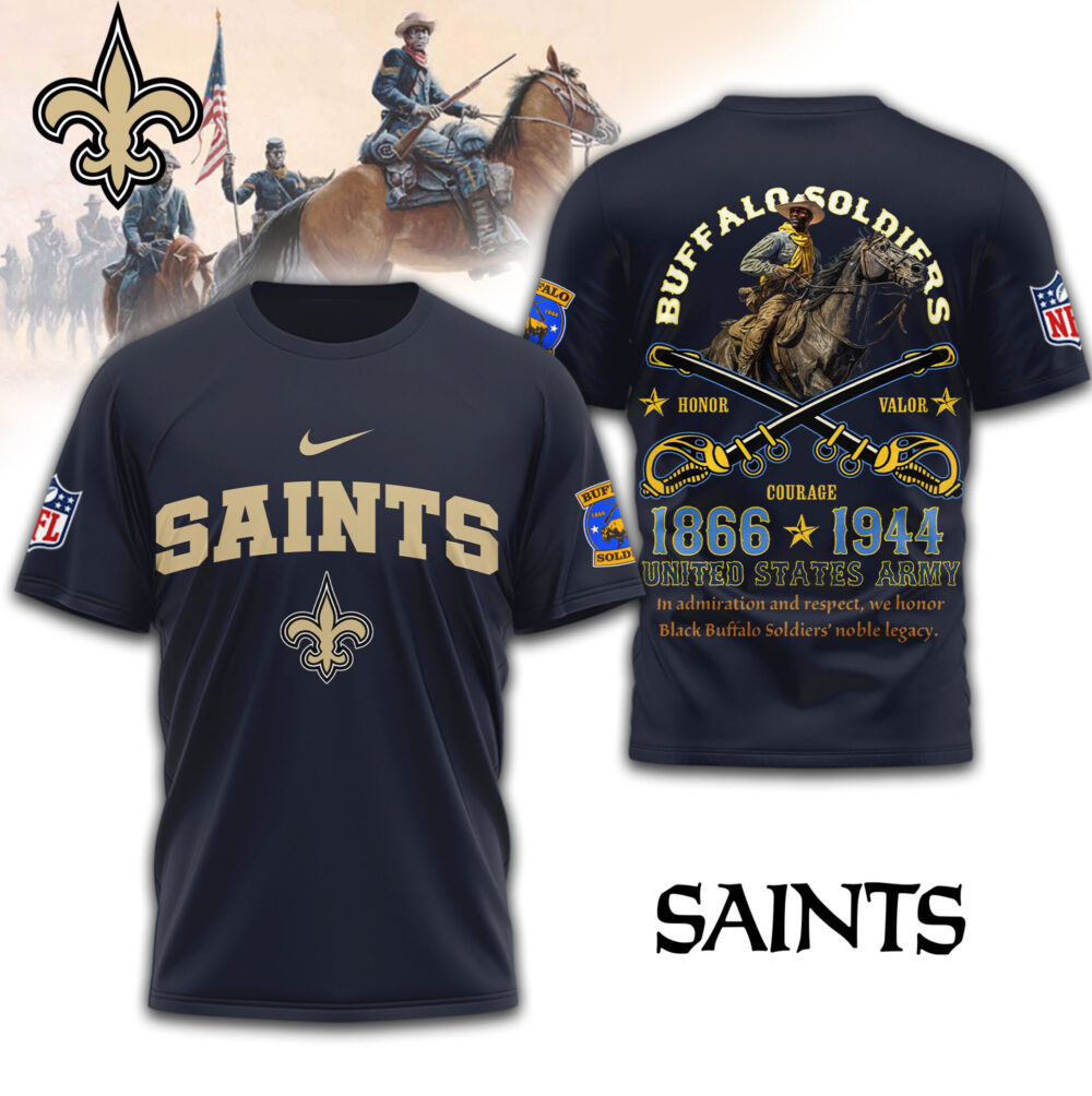 New Orleans Saints | Premium NFL Buffalo Soldiers 3D Shirt TD